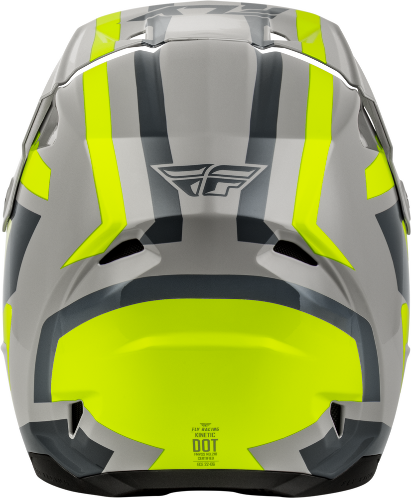 FLY RACING KINETIC SYNC HELMET GREY/HI-VIS