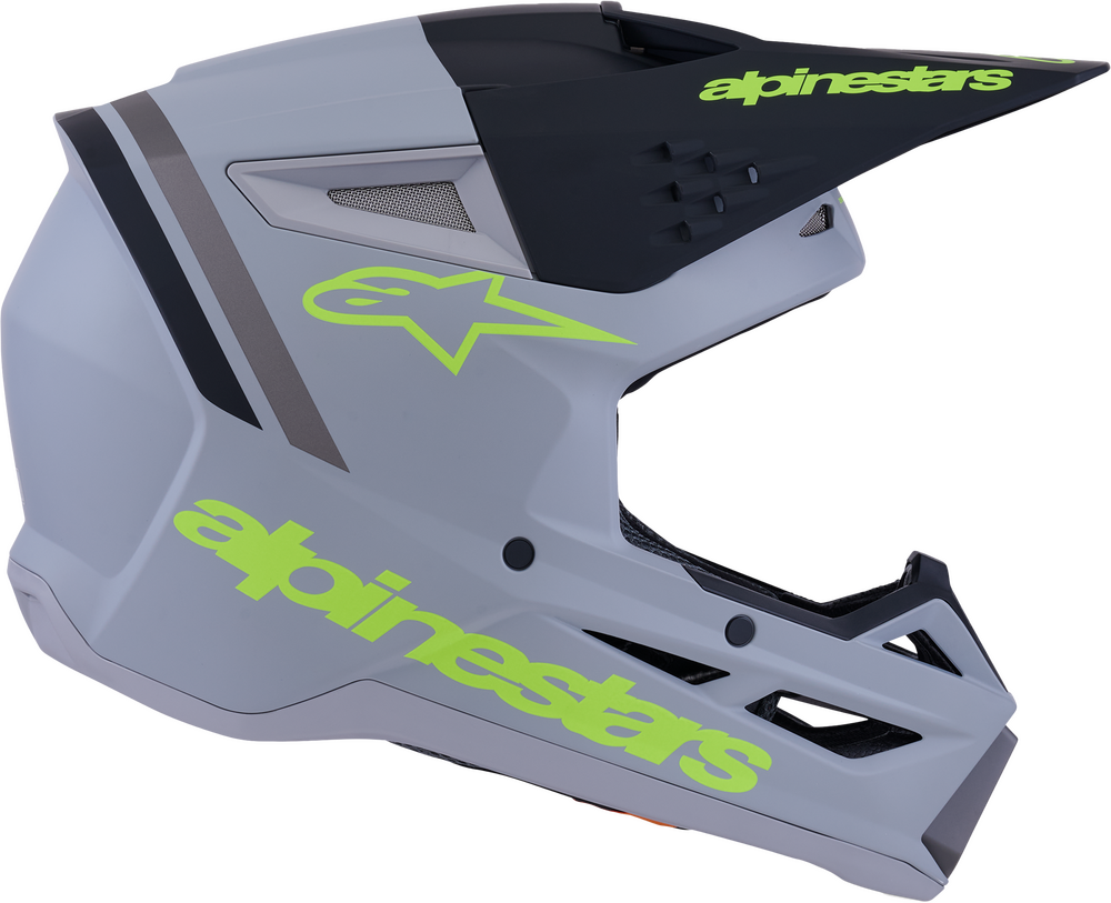 ALPINESTARS SM3 RADIUM HELMET GRY/BLK/YLW FLUO MATT