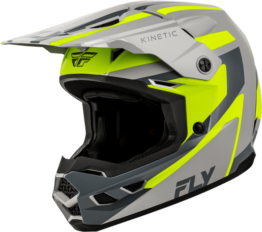 FLY RACING KINETIC SYNC HELMET GREY/HI-VIS