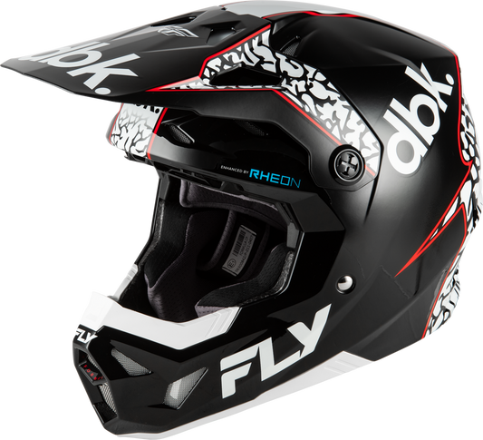FLY RACING FORMULA CP DBK HELMET BLACK/WHITE/RED