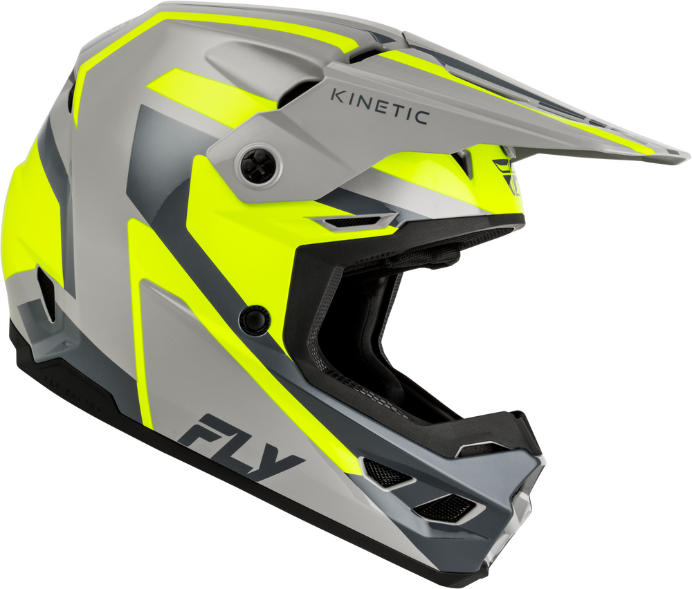 FLY RACING KINETIC SYNC HELMET GREY/HI-VIS