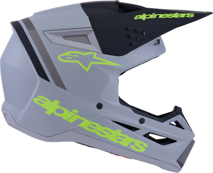 ALPINESTARS SM3 RADIUM HELMET GRY/BLK/YLW FLUO MATT