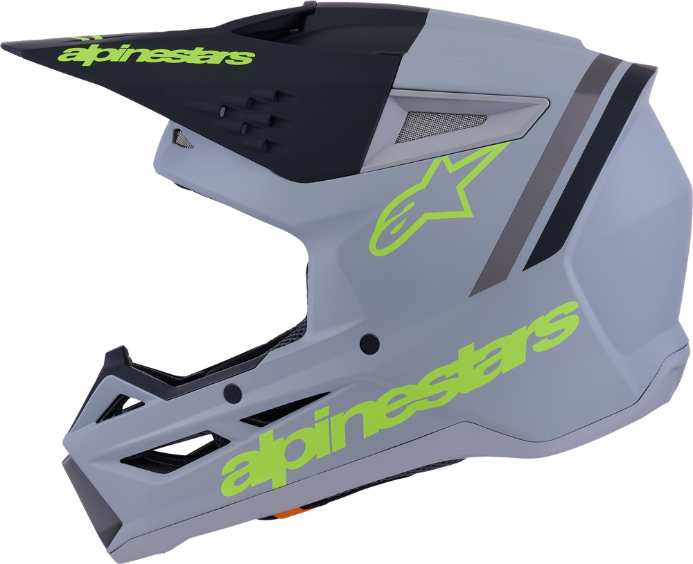 ALPINESTARS SM3 RADIUM HELMET GRY/BLK/YLW FLUO MATT