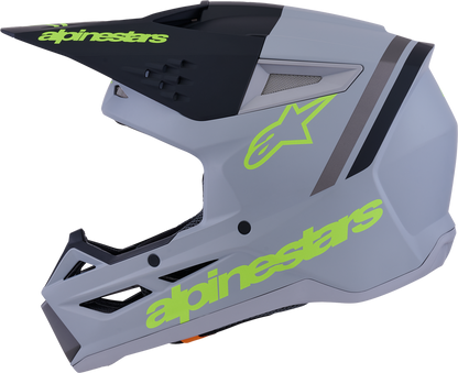 ALPINESTARS SM3 RADIUM HELMET GRY/BLK/YLW FLUO MATT