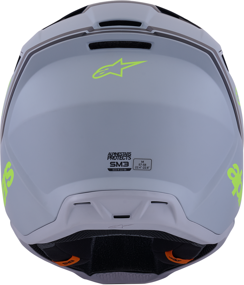 ALPINESTARS SM3 RADIUM HELMET GRY/BLK/YLW FLUO MATT