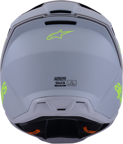 ALPINESTARS SM3 RADIUM HELMET GRY/BLK/YLW FLUO MATT