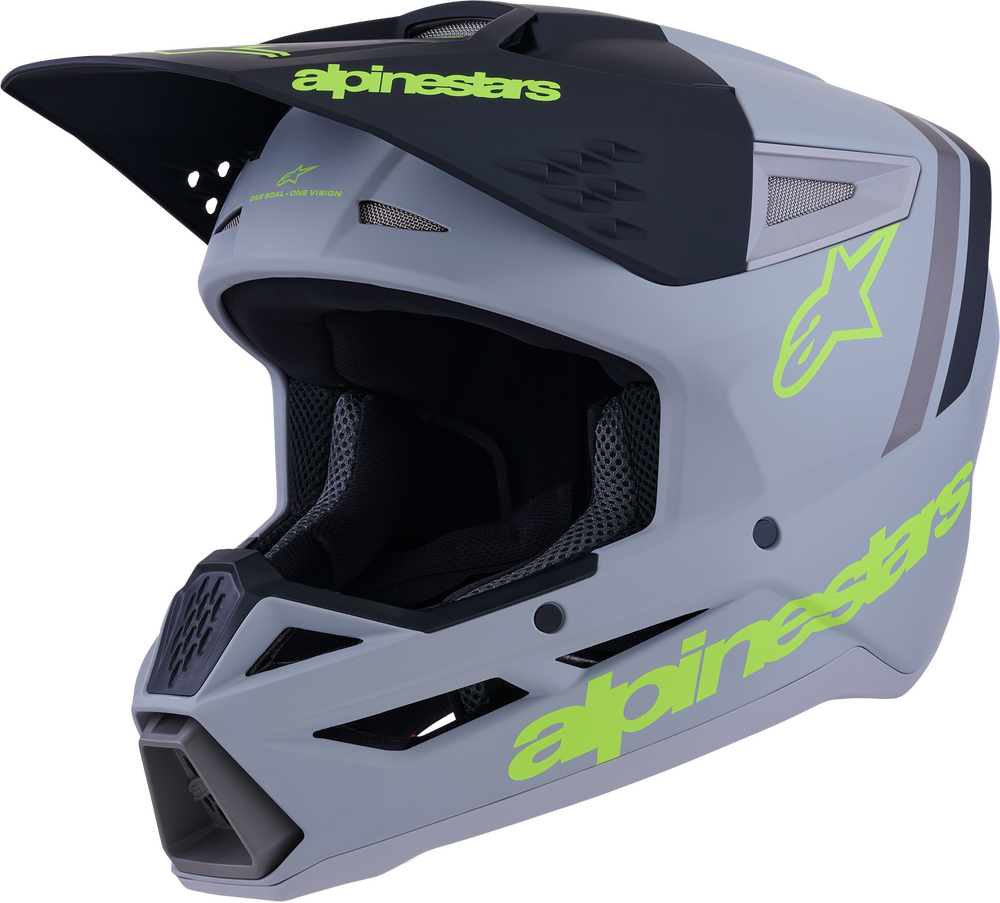 ALPINESTARS SM3 RADIUM HELMET GRY/BLK/YLW FLUO MATT