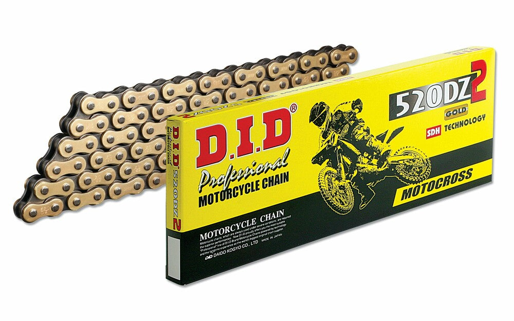D.I.D HI-PERFORMANCE 520DZ2-120 RACING CHAIN GOLD