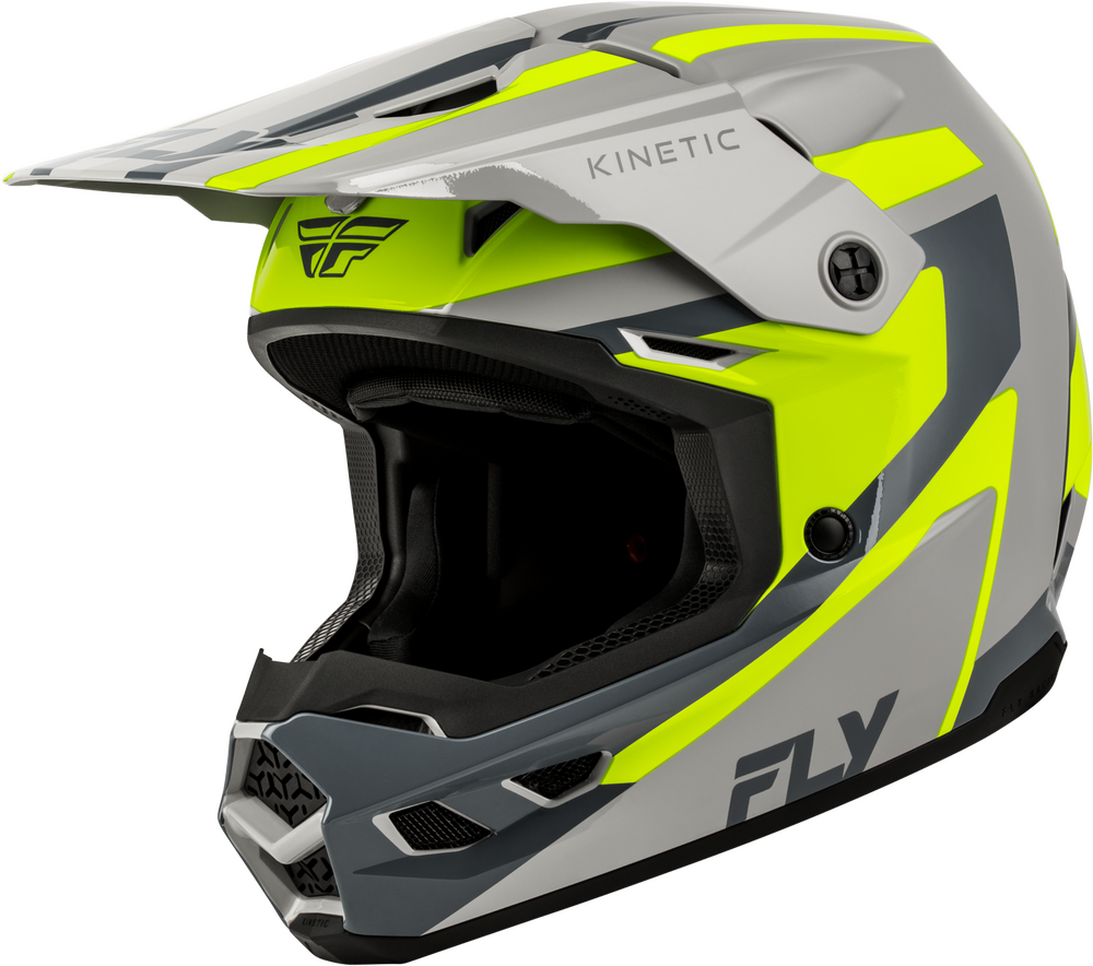 FLY RACING KINETIC SYNC HELMET GREY/HI-VIS
