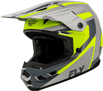 FLY RACING KINETIC SYNC HELMET GREY/HI-VIS