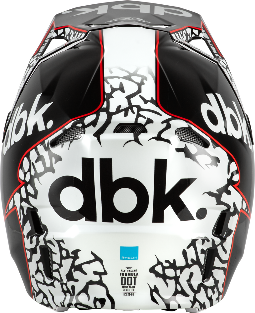 FLY RACING FORMULA CP DBK HELMET BLACK/WHITE/RED