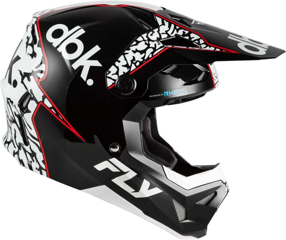 FLY RACING FORMULA CP DBK HELMET BLACK/WHITE/RED