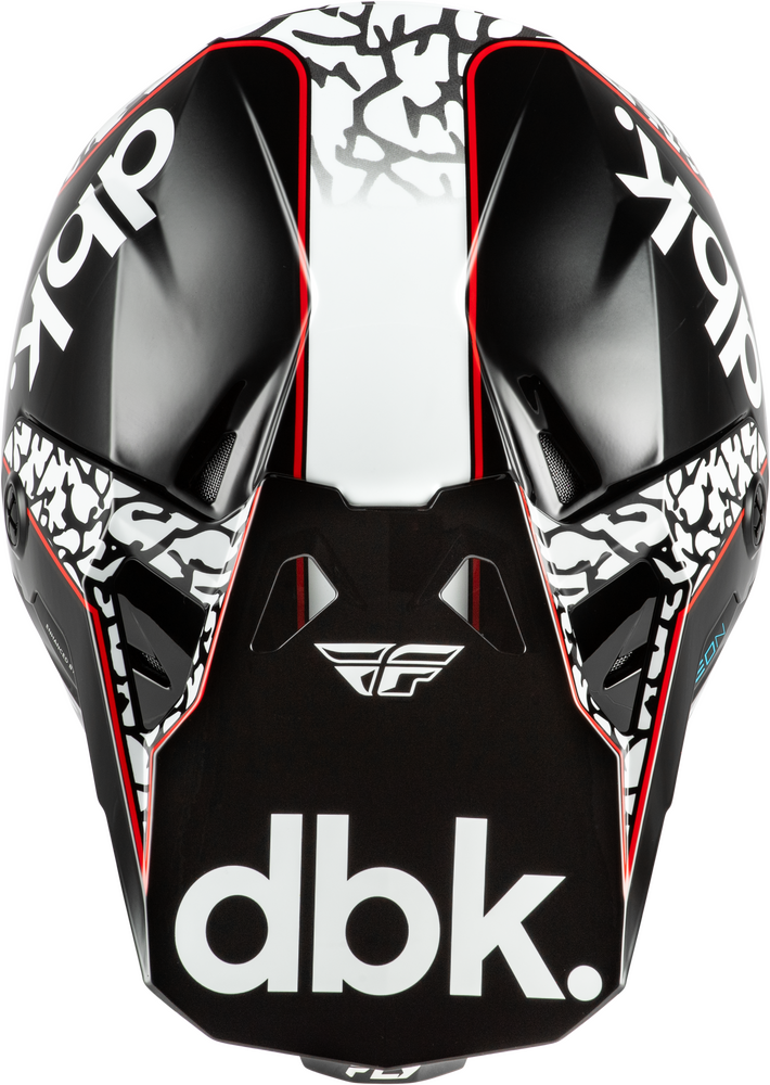 FLY RACING FORMULA CP DBK HELMET BLACK/WHITE/RED