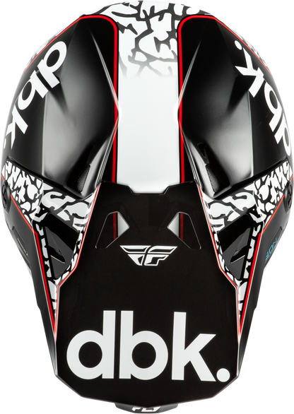 FLY RACING FORMULA CP DBK HELMET BLACK/WHITE/RED
