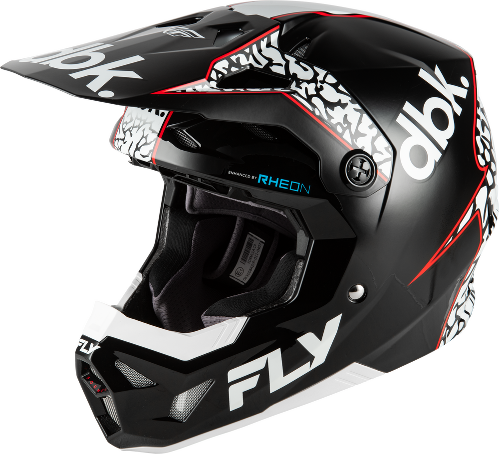 FLY RACING FORMULA CP DBK HELMET BLACK/WHITE/RED