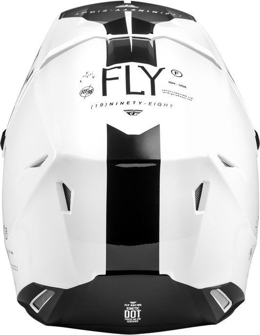 FLY RACING KINETIC LITE RIVAL HELMET GLOSS WHITE/BLACK