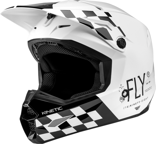 FLY RACING KINETIC LITE RIVAL HELMET GLOSS WHITE/BLACK