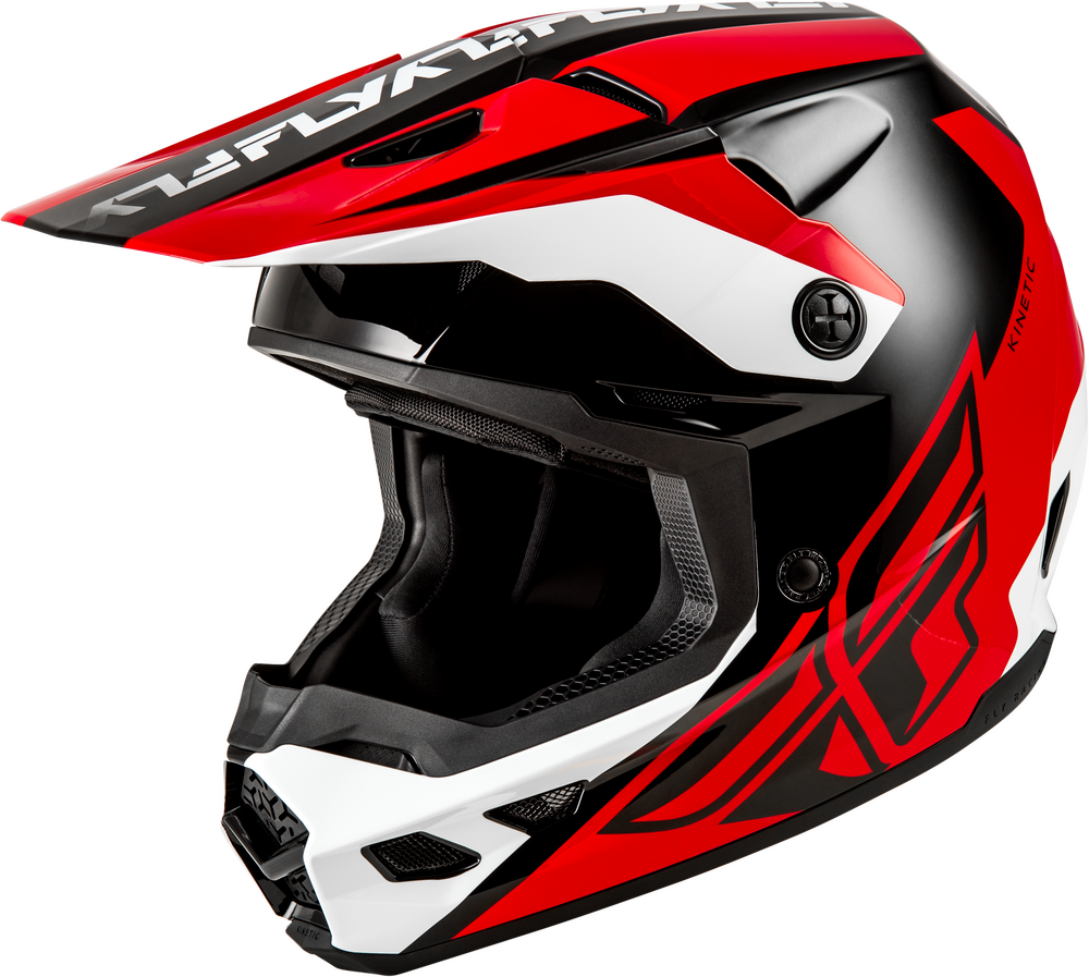 FLY RACING KINETIC CREST HELMET RED/BLACK/WHITE