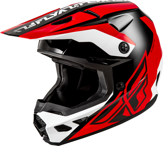 FLY RACING KINETIC CREST HELMET RED/BLACK/WHITE