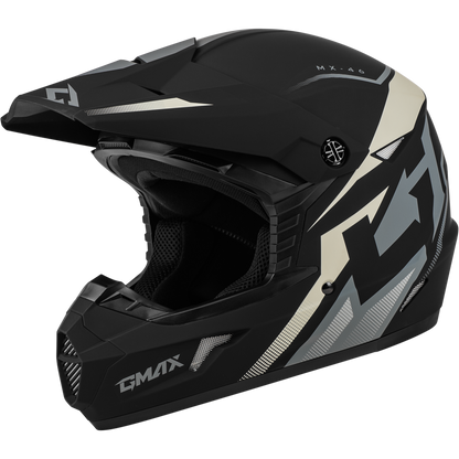 GMAX MX-46 COMPOUND HELMET BLACK/GREY /WHITE