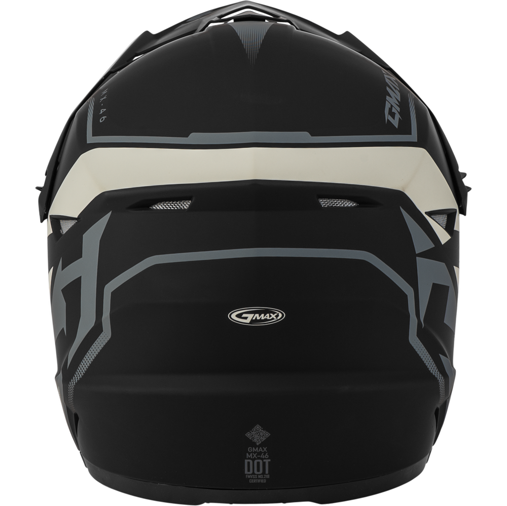 GMAX MX-46 COMPOUND HELMET BLACK/GREY /WHITE