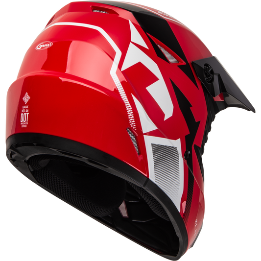 GMAX MX-46 COMPOUND HELMET RED/BLACK/WHITE
