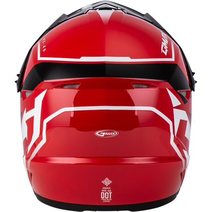 GMAX MX-46 COMPOUND HELMET RED/BLACK/WHITE