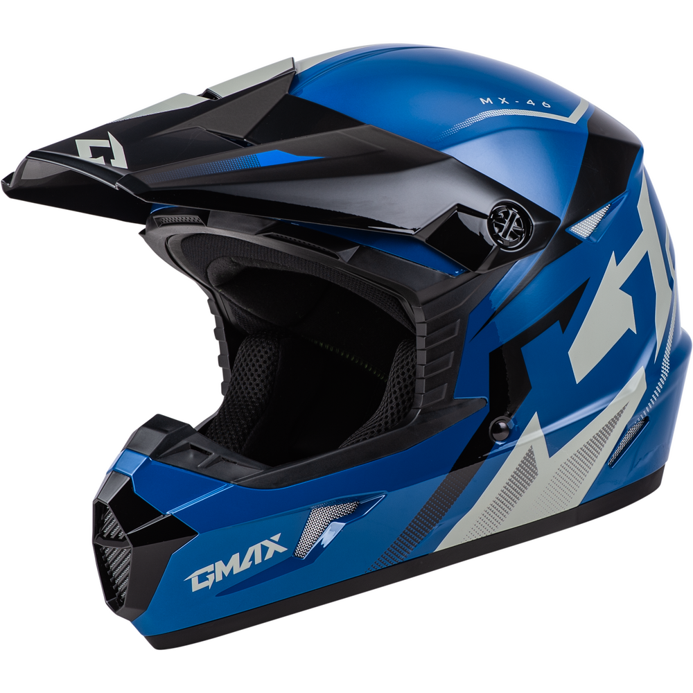 GMAX MX-46 COMPOUND HELMET BLUE/BLACK/GREY
