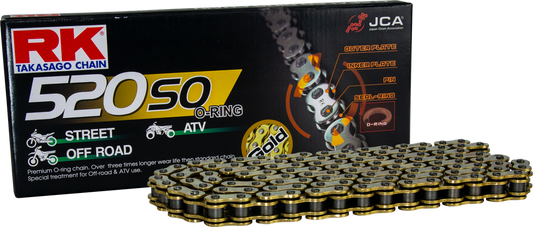 RK EXCEL GB520SO DRIVE CHAIN GOLD 520 X 130