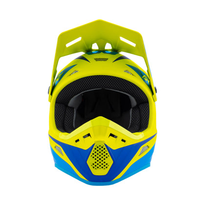 Answer 26 AR1 Mototown Helmet Matte Hyper Acid/Cyan/Dark Blue
