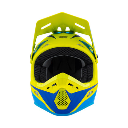 Answer 26 AR1 Mototown Helmet Matte Hyper Acid/Cyan/Dark Blue