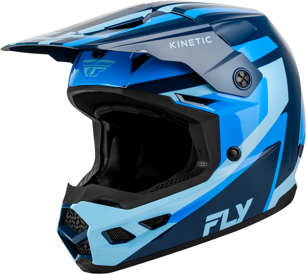 FLY RACING KINETIC SYNC HELMET NAVY/BLUE/LIGHT BLUE
