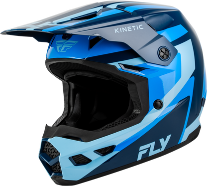 FLY RACING KINETIC SYNC HELMET NAVY/BLUE/LIGHT BLUE