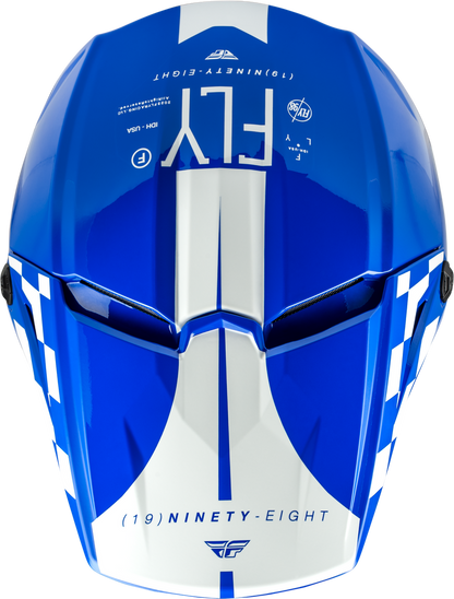 FLY RACING KINETIC LITE RIVAL HELMET GLOSS Blue/White