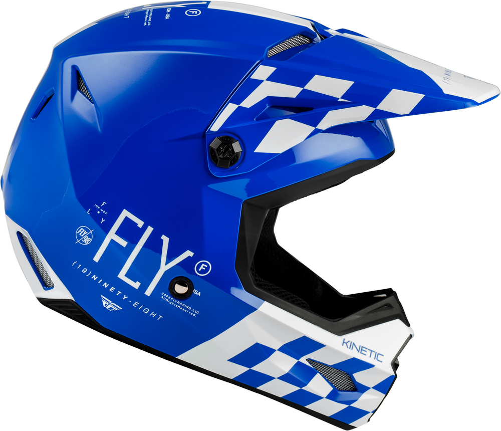 FLY RACING KINETIC LITE RIVAL HELMET GLOSS Blue/White