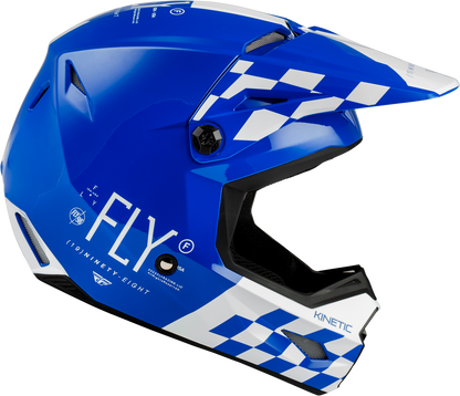 FLY RACING KINETIC LITE RIVAL HELMET GLOSS Blue/White