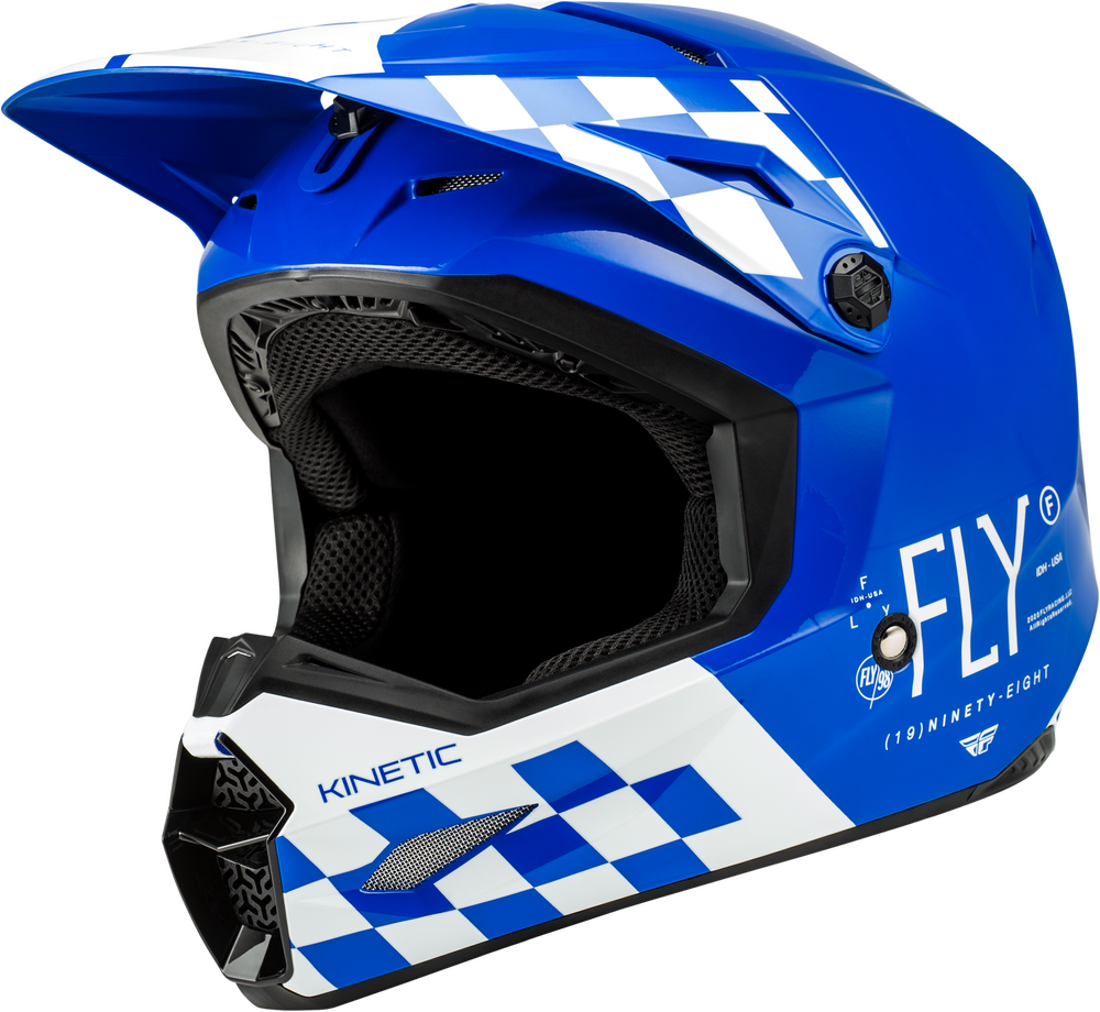 FLY RACING KINETIC LITE RIVAL HELMET GLOSS Blue/White