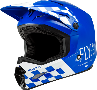 FLY RACING KINETIC LITE RIVAL HELMET GLOSS Blue/White