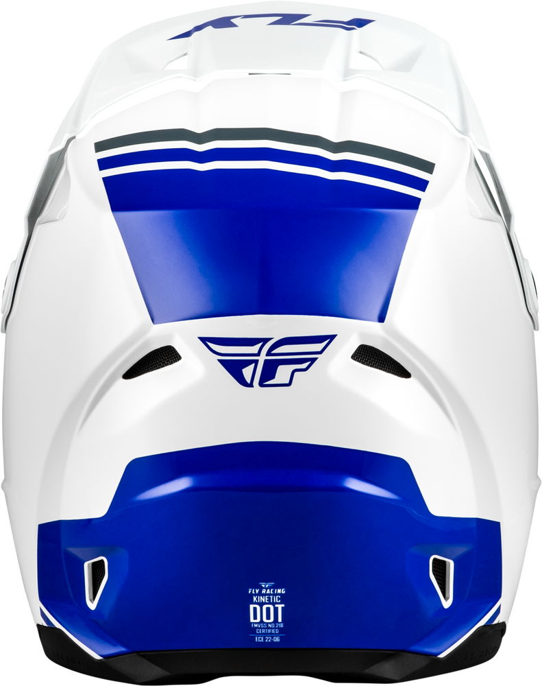 FLY RACING KINETIC VERDICT HELMET WHITE/BLUE/GREY
