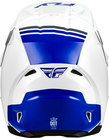 FLY RACING KINETIC VERDICT HELMET WHITE/BLUE/GREY