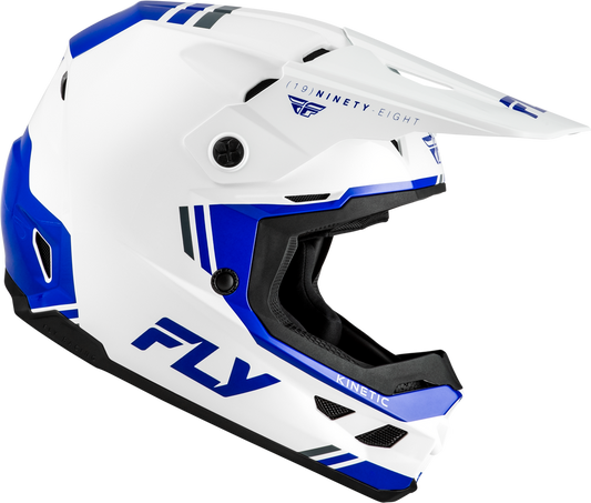 FLY RACING KINETIC VERDICT HELMET WHITE/BLUE/GREY