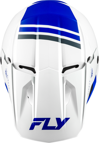 FLY RACING KINETIC VERDICT HELMET WHITE/BLUE/GREY