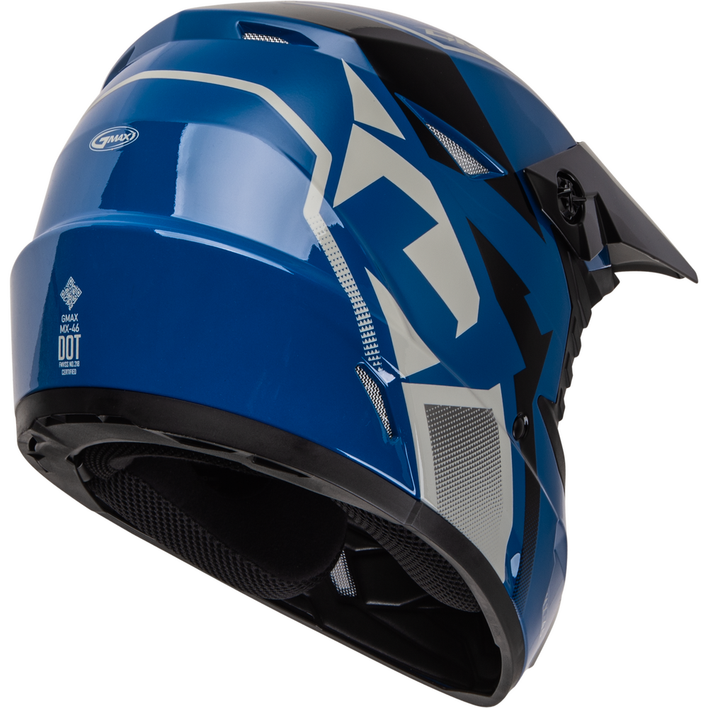 GMAX MX-46 COMPOUND HELMET BLUE/BLACK/GREY