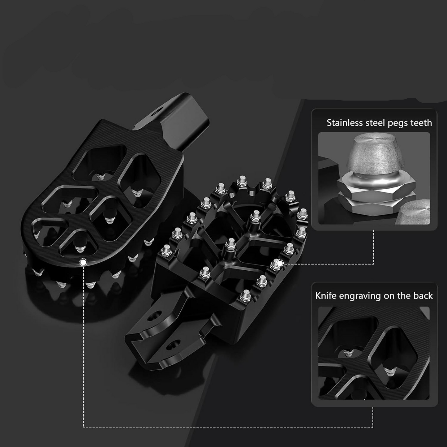 Footpeg CNC-Wide – Black