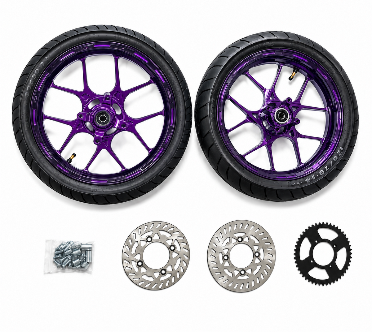 Supermoto 14inch Billet Wheel set