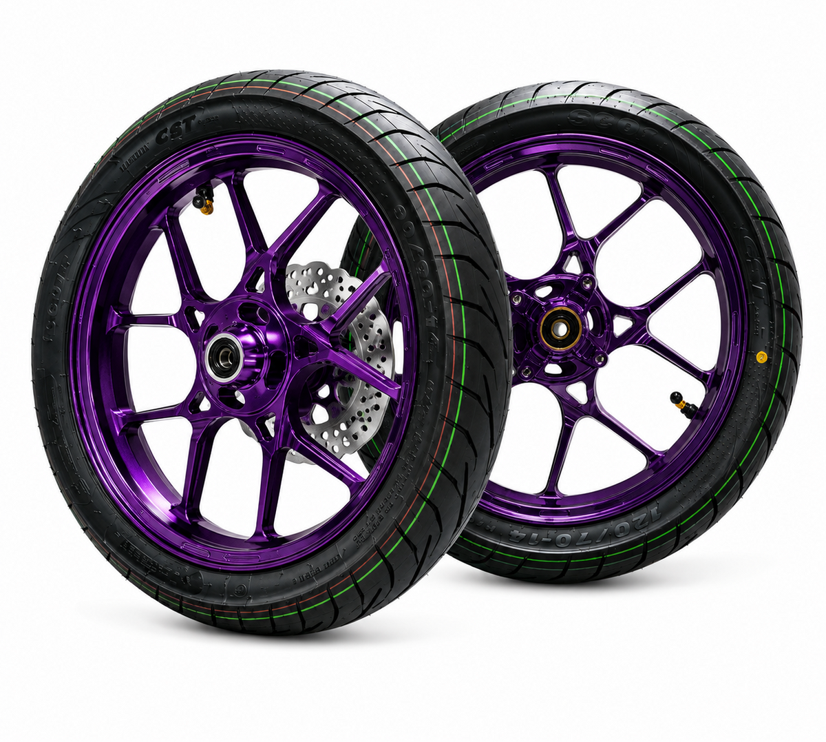 Supermoto 14inch Billet Wheel set