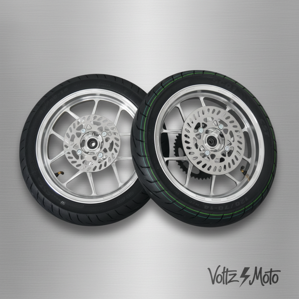 Supermoto 14inch Billet Wheel set